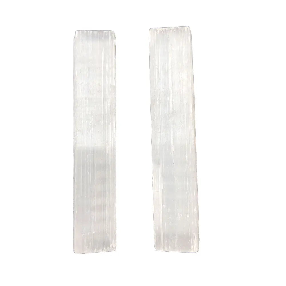 Lot de 10 Bâtons de Sélénite Brute – Pierre Naturelle 5-6 cm, Purification et Décoration