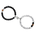 Bracelets de Couple à Distance en Pierres Naturelles – Duo de 2 Bracelets, Cadeau Amoureux