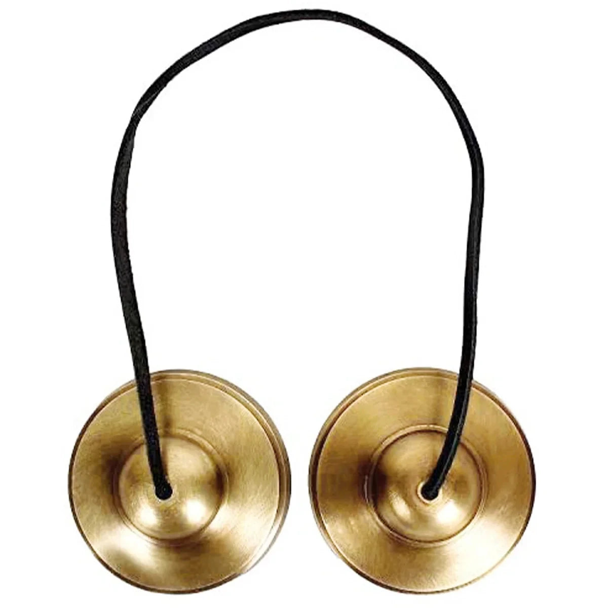 Tingsha Tibétaine – Paire de Cymbales de Méditation en Laiton avec Cordon, Dorée, Lisse ou Gravée de Mantras, Yoga, Décoration Zen