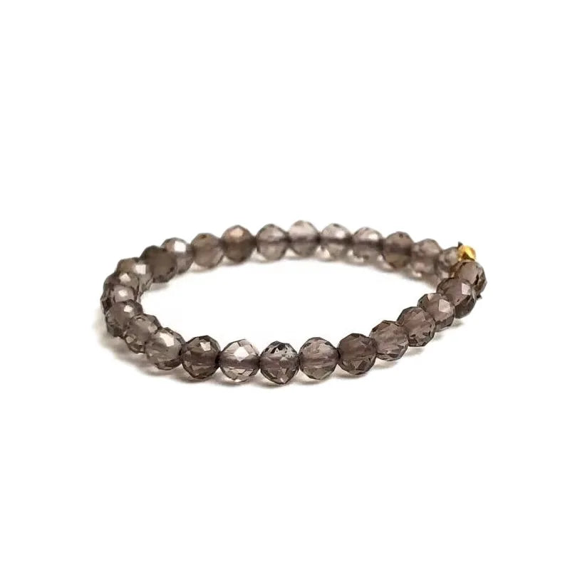 Bague Fine en Perles de Pierre Naturelle Facettées 2 mm – Extensible, 26 Pierres au Choix