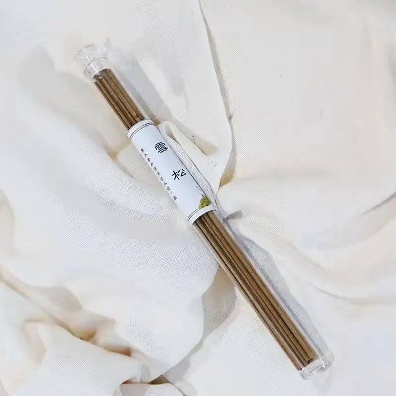 Encens Naturel en Tube de 20 Bâtonnets 21 cm – Palo Santo, Cèdre ou Sauge Blanche