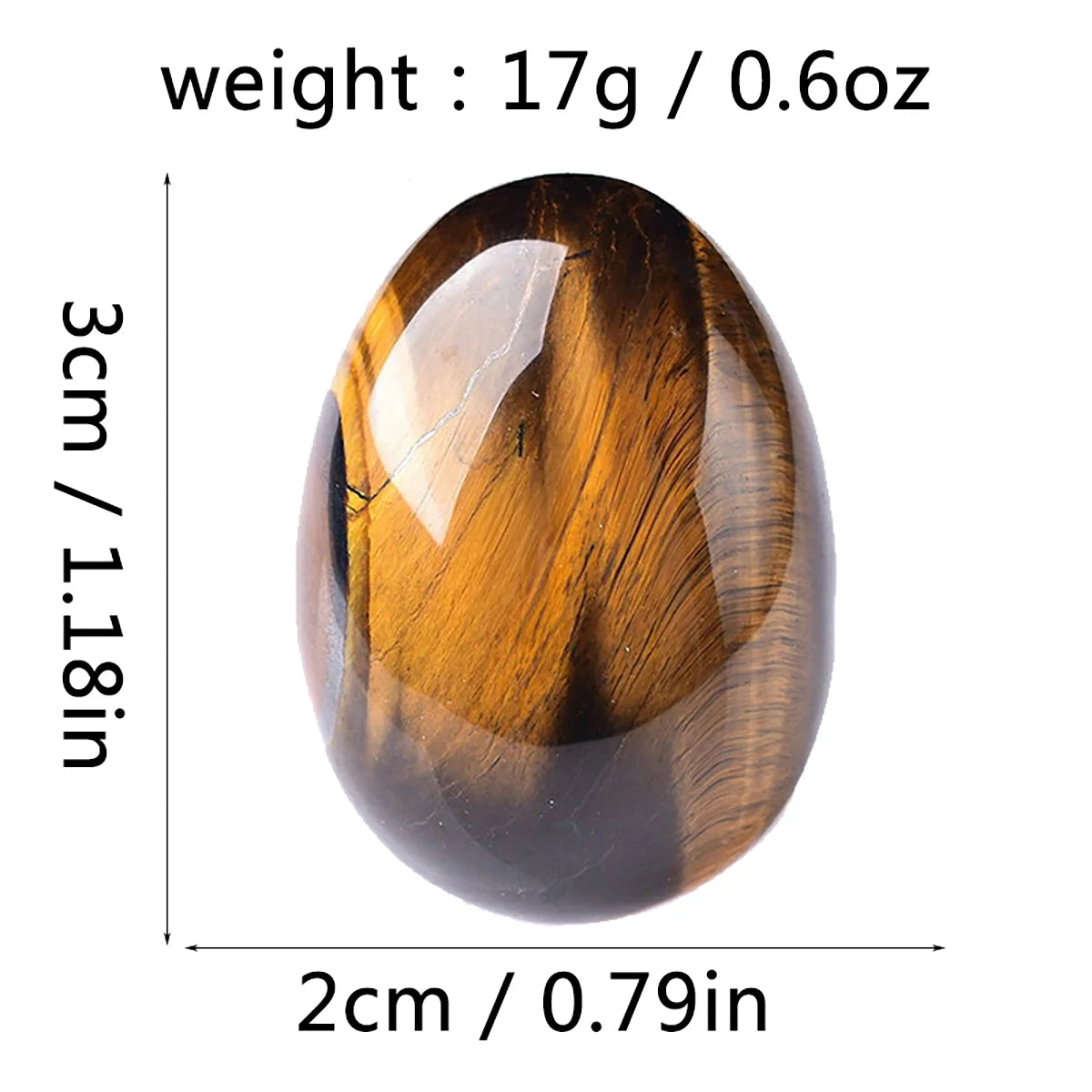 Petit Œuf en Pierre Naturelle Polie 3 cm – Améthyste, Quartz Rose, Œil de Tigre, 10 Pierres
