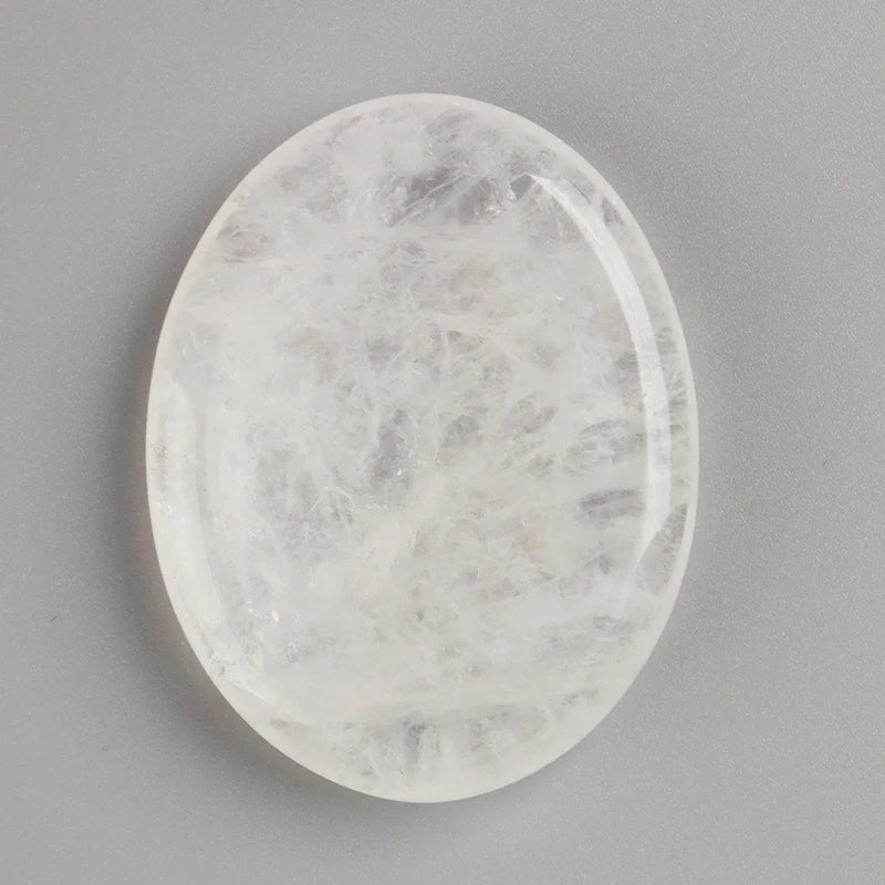 Pierre de Pouce Ovale en Pierre Naturelle 45 x 35 mm – Galet Anti-Stress, 16 Pierres au Choix