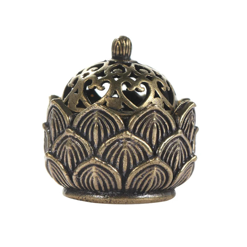Porte-Encens Fleur de Lotus – Petit Brûleur pour Bâtons et Cônes, Décoration Zen