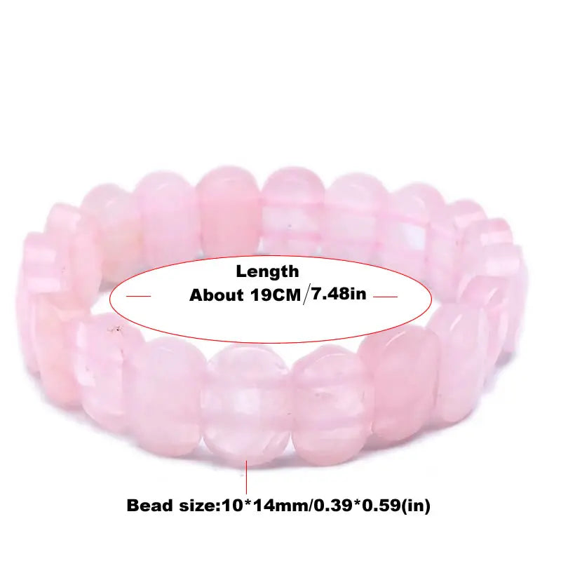 Bracelet Perles Plates Facettées 10 x 14 mm – 15 Pierres au Choix : Œil de Tigre, Améthyste, Lapis…