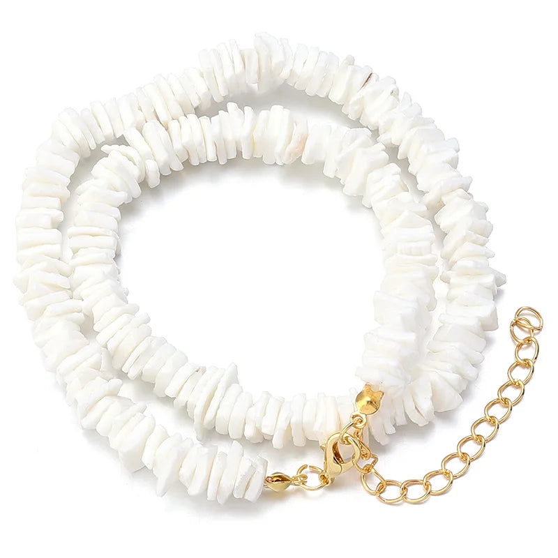 Collier Ras du Cou en Éclats de Pierres Naturelles – 16 Pierres au Choix, 43 cm