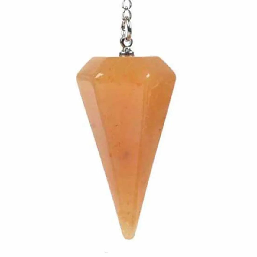 Pendule Pyramide Hexagonale en Pierre Naturelle – 18 Pierres : Améthyste, Labradorite, 7 Chakras…