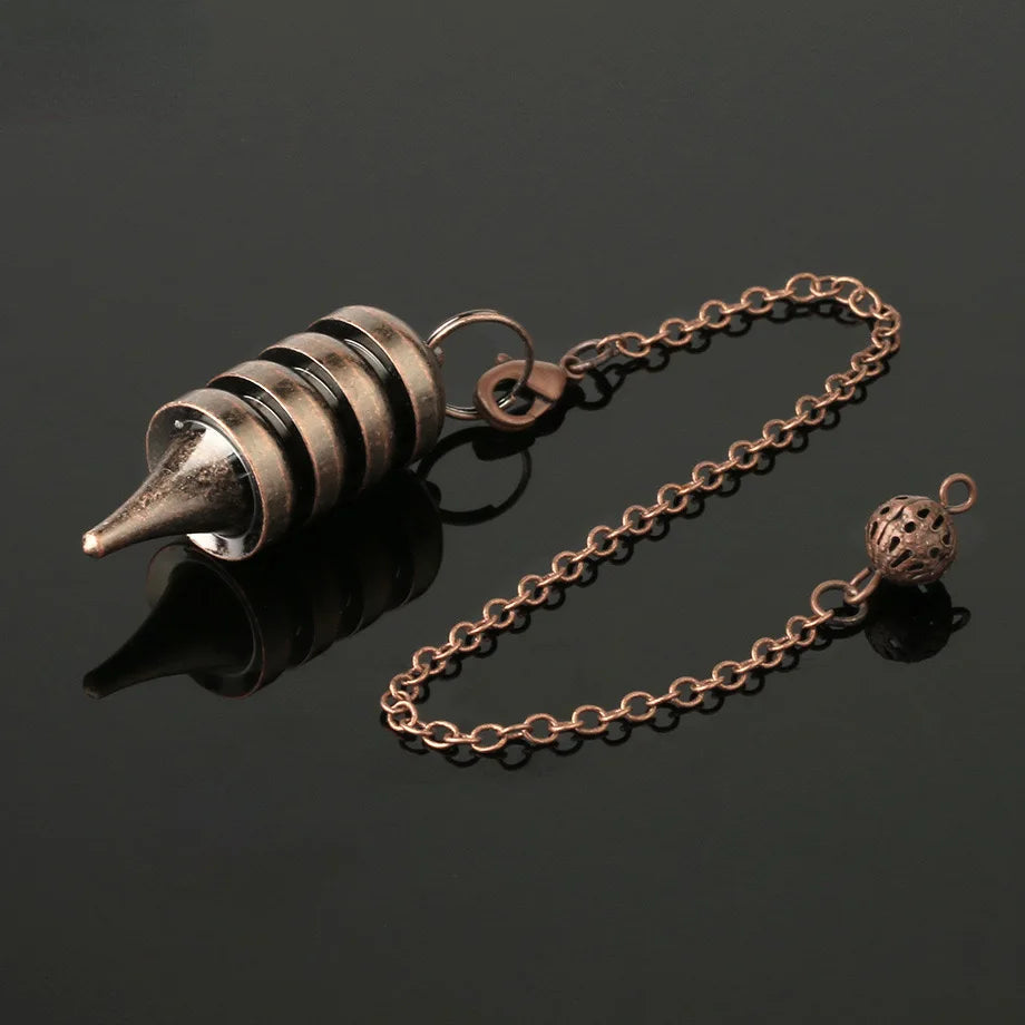 Pendule en Laiton et Cuivre pour la Radiesthésie – Spirale, Isis, Karnak… 41 Modèles Dorés, Argentés, Cuivrés