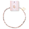 Collier Ras du Cou Perles de Pierre Naturelle 4 mm – 15 Pierres au Choix, 39 à 45 cm