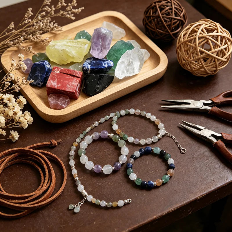 Lot de 7 Pierres Brutes des Chakras 2-3 cm – Améthyste, Citrine, Fluorite, Sodalite, Jaspe Rouge…