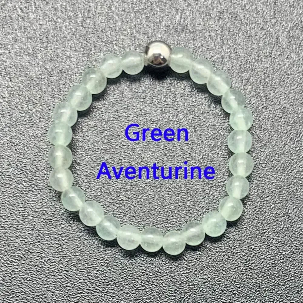 Bague Bohème en Perles de Pierre Naturelle 4 mm – Extensible, Perle Dorée ou Argentée, 14 Pierres