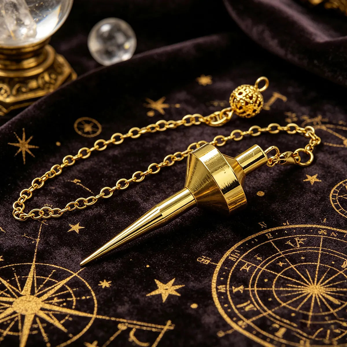 Pendule en Laiton et Cuivre pour la Radiesthésie – Spirale, Isis, Karnak… 41 Modèles Dorés, Argentés, Cuivrés