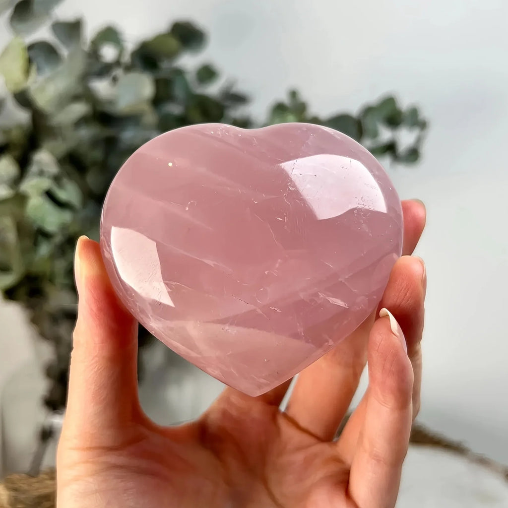 Cœur en Quartz Rose Naturel Poli – Grand Cœur Décoratif de 20 à 100 g