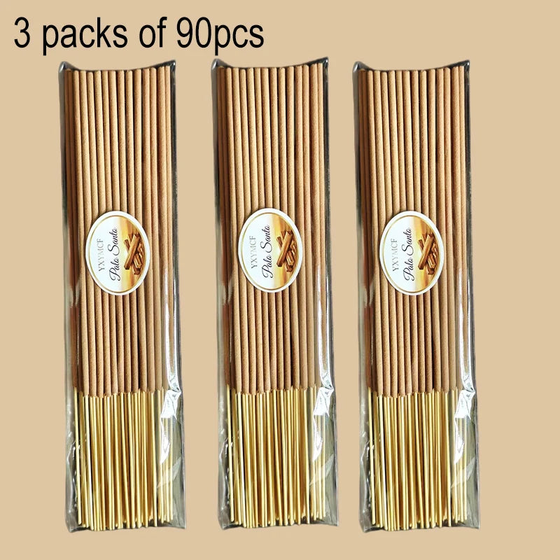 Bâtonnets d'Encens Palo Santo Naturel – Bois Sacré du Pérou, Lots de 30 à 120 Bâtonnets