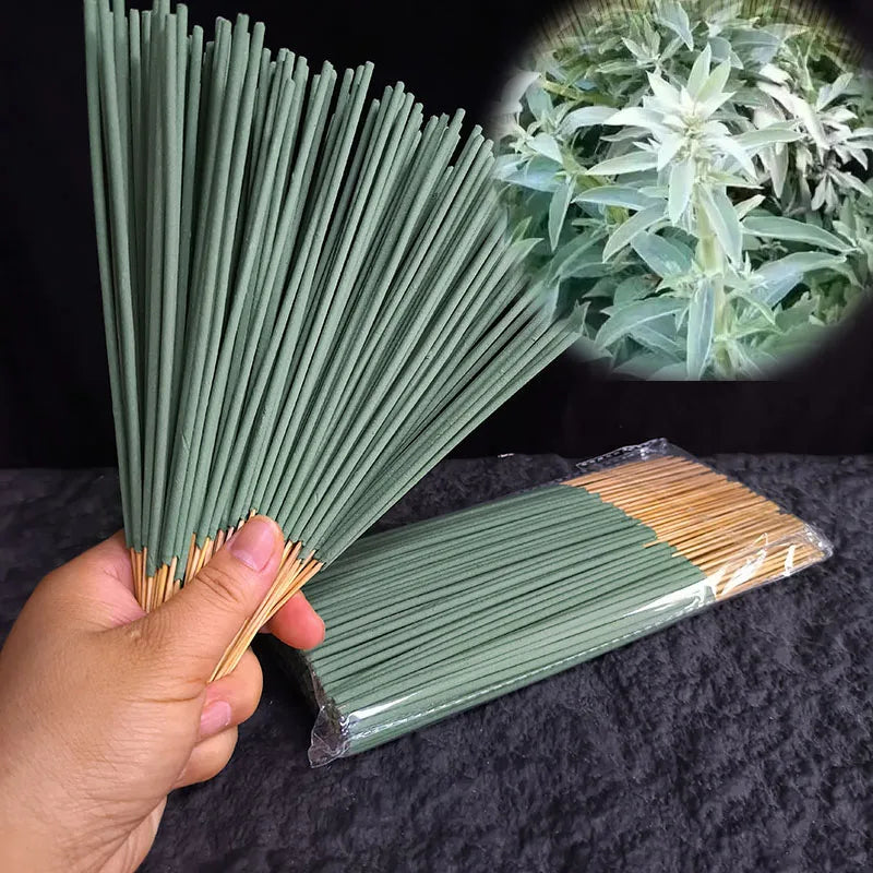 Bâtons d'Encens Sauge Blanche – 50 ou 100 Bâtonnets de 22 cm, Rituel de Purification