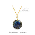 Collier Labradorite Naturelle Forme Libre – Pendentif Doré ou Argenté, 10 Modèles