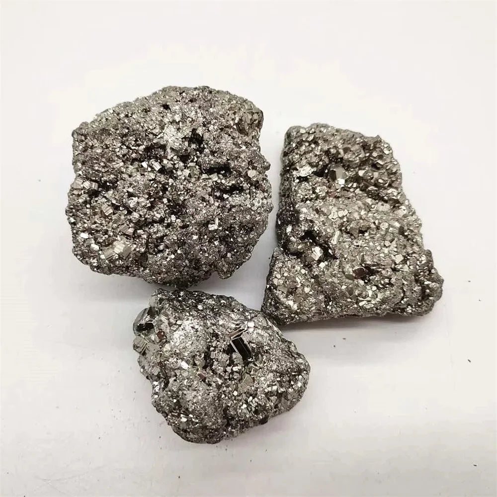 Pyrite Brute Naturelle – Pépites Dorées de 8 g à 100 g, Pierre de Collection