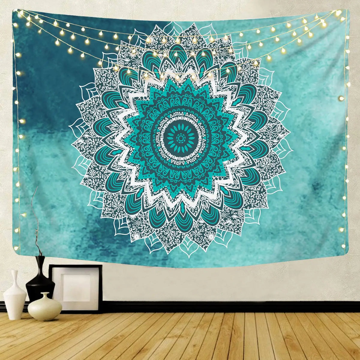 Tenture Murale Mandala Indien – Tapisserie Bohème en Tissu, Décoration Zen et Méditation, Idée Cadeau, 5 Tailles et 16 Motifs