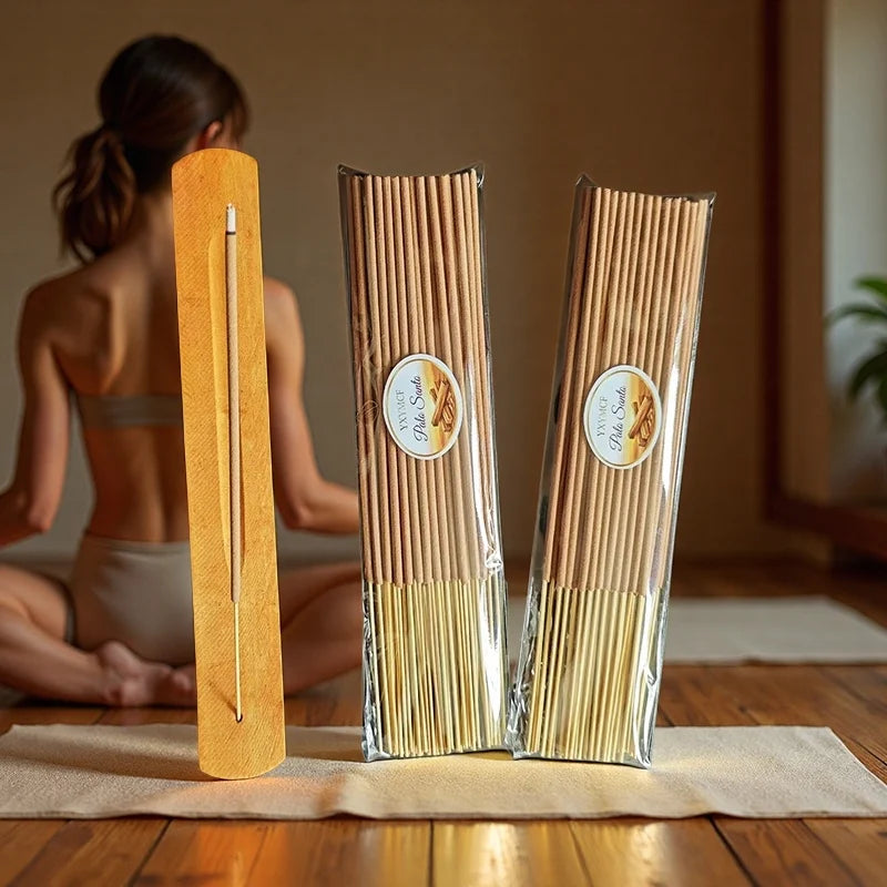 Bâtonnets d'Encens Palo Santo Naturel – Bois Sacré du Pérou, Lots de 30 à 120 Bâtonnets