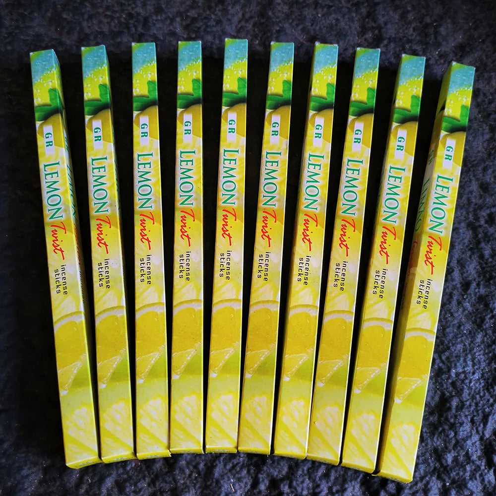 Encens Indien Naturel en Bâtonnets – Coffret de 10 Petites Boîtes, 14 Parfums : Sauge, Santal, Lavande…