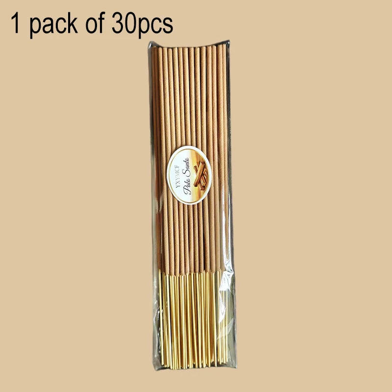 Bâtonnets d'Encens Palo Santo Naturel – Bois Sacré du Pérou, Lots de 30 à 120 Bâtonnets