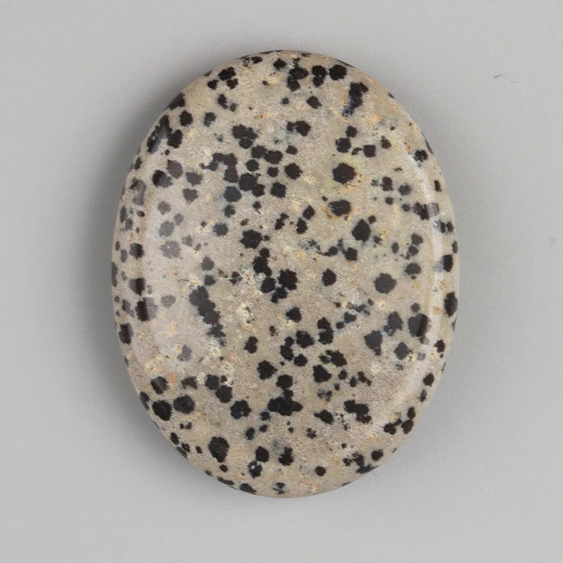 Pierre de Pouce Ovale en Pierre Naturelle 45 x 35 mm – Galet Anti-Stress, 16 Pierres au Choix