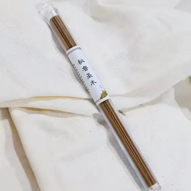 Encens Naturel en Tube de 20 Bâtonnets 21 cm – Palo Santo, Cèdre ou Sauge Blanche