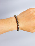 Bracelet Pyrite Naturelle – Perles Dorées Métallisées 6 ou 8 mm, 17 à 21 cm, Unisexe