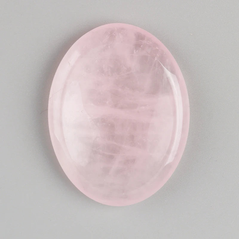 Pierre de Pouce Ovale en Pierre Naturelle 45 x 35 mm – Galet Anti-Stress, 16 Pierres au Choix