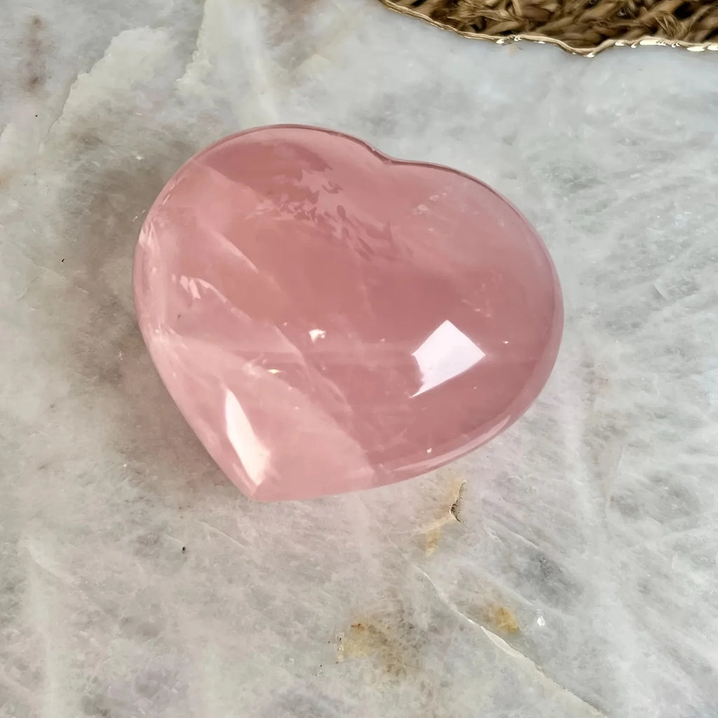 Cœur en Quartz Rose Naturel Poli – Grand Cœur Décoratif de 20 à 100 g