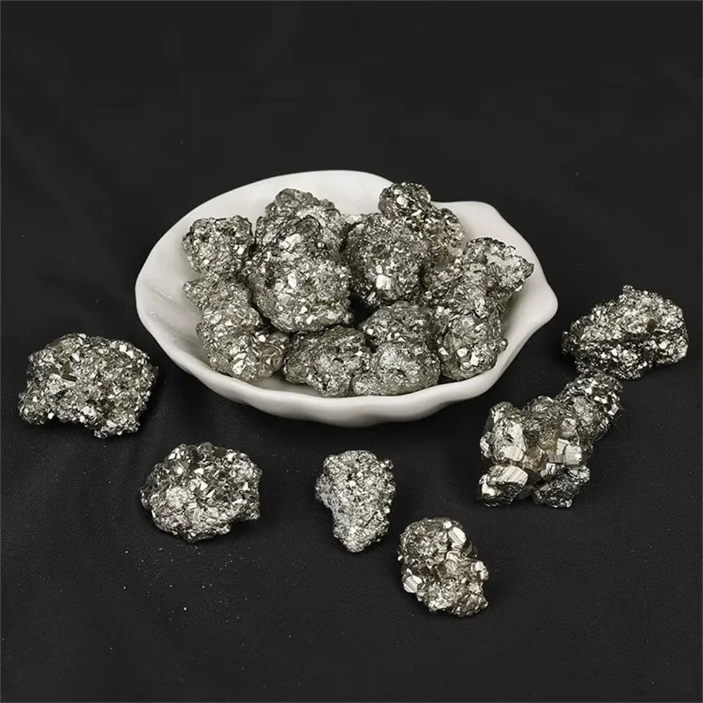Pyrite Brute Naturelle – Pépites Dorées de 8 g à 100 g, Pierre de Collection
