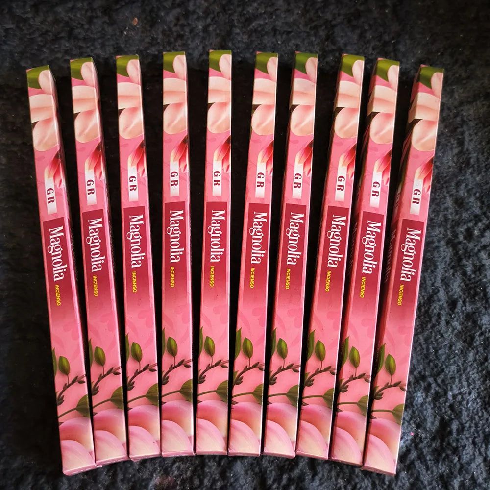 Encens Indien Naturel en Bâtonnets – Coffret de 10 Petites Boîtes, 14 Parfums : Sauge, Santal, Lavande…