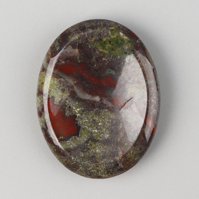 Pierre de Pouce Ovale en Pierre Naturelle 45 x 35 mm – Galet Anti-Stress, 16 Pierres au Choix