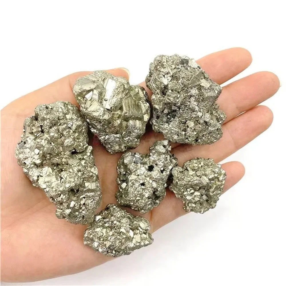 Pyrite Brute Naturelle – Pépites Dorées de 8 g à 100 g, Pierre de Collection