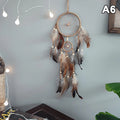 Attrape-Rêves Indien aux Plumes Brunes – Décoration Murale Naturelle, 7 Modèles