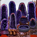 Géode d'Améthyste d'Uruguay – Grotte de Cristaux Violets Profonds, de 100 g à 1,5 kg