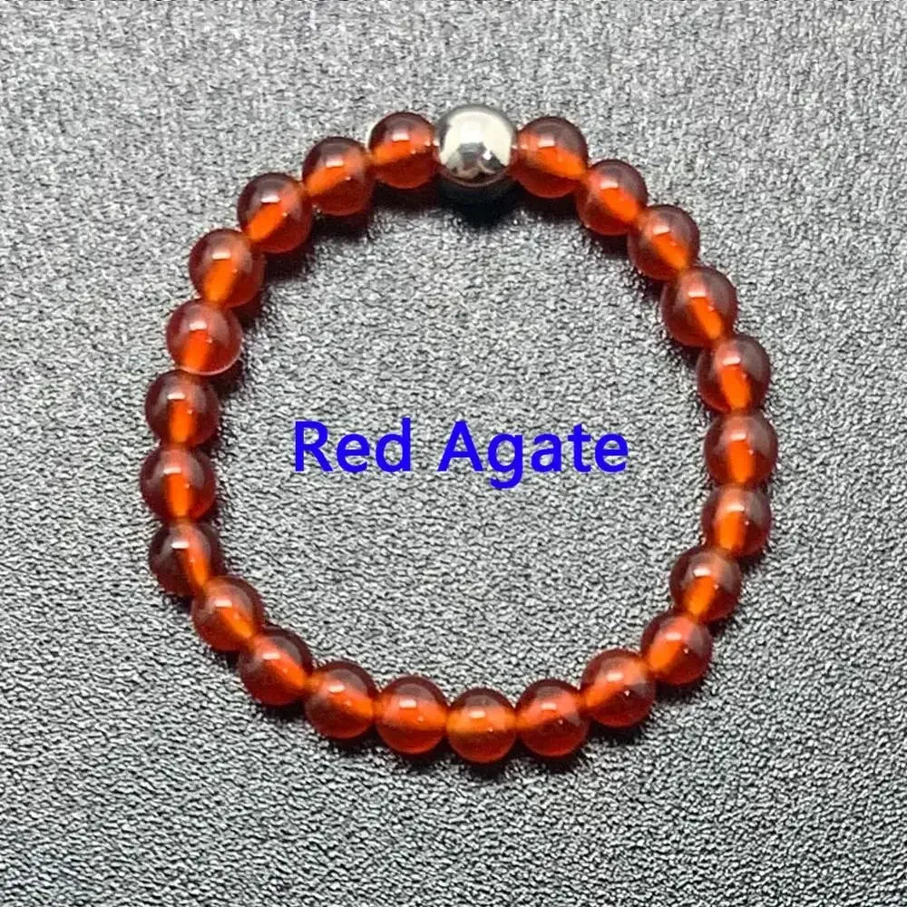 Bague Bohème en Perles de Pierre Naturelle 4 mm – Extensible, Perle Dorée ou Argentée, 14 Pierres