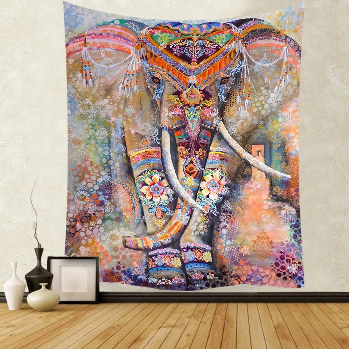 Tenture Murale Mandala Indien – Tapisserie Bohème en Tissu, Décoration Zen et Méditation, Idée Cadeau, 5 Tailles et 16 Motifs