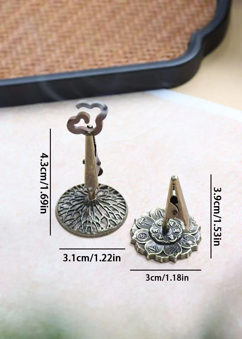 Porte-Encens Fleur de Lotus – Petit Brûleur pour Bâtons et Cônes, Décoration Zen