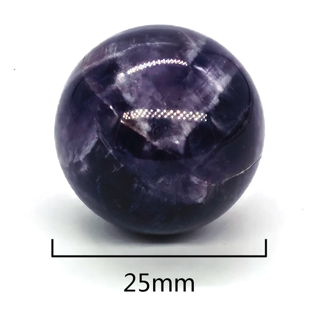 Sphère en Pierre Naturelle 25 mm – Améthyste, Quartz Rose, Labradorite, Œil de Tigre… 30 Pierres