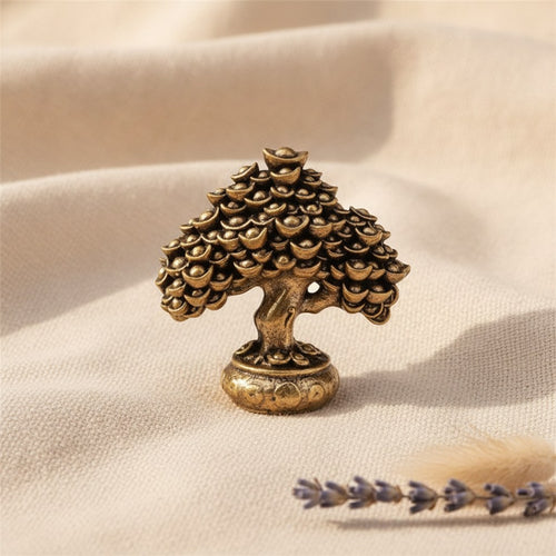 Arbre de Richesse Miniature en Laiton