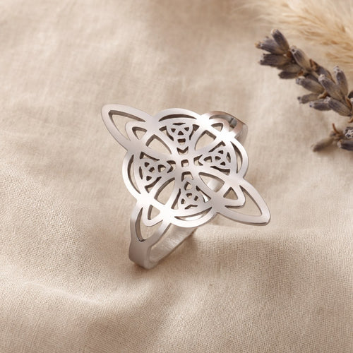 Bague Nœud Celtique Femme et Homme Ajustable