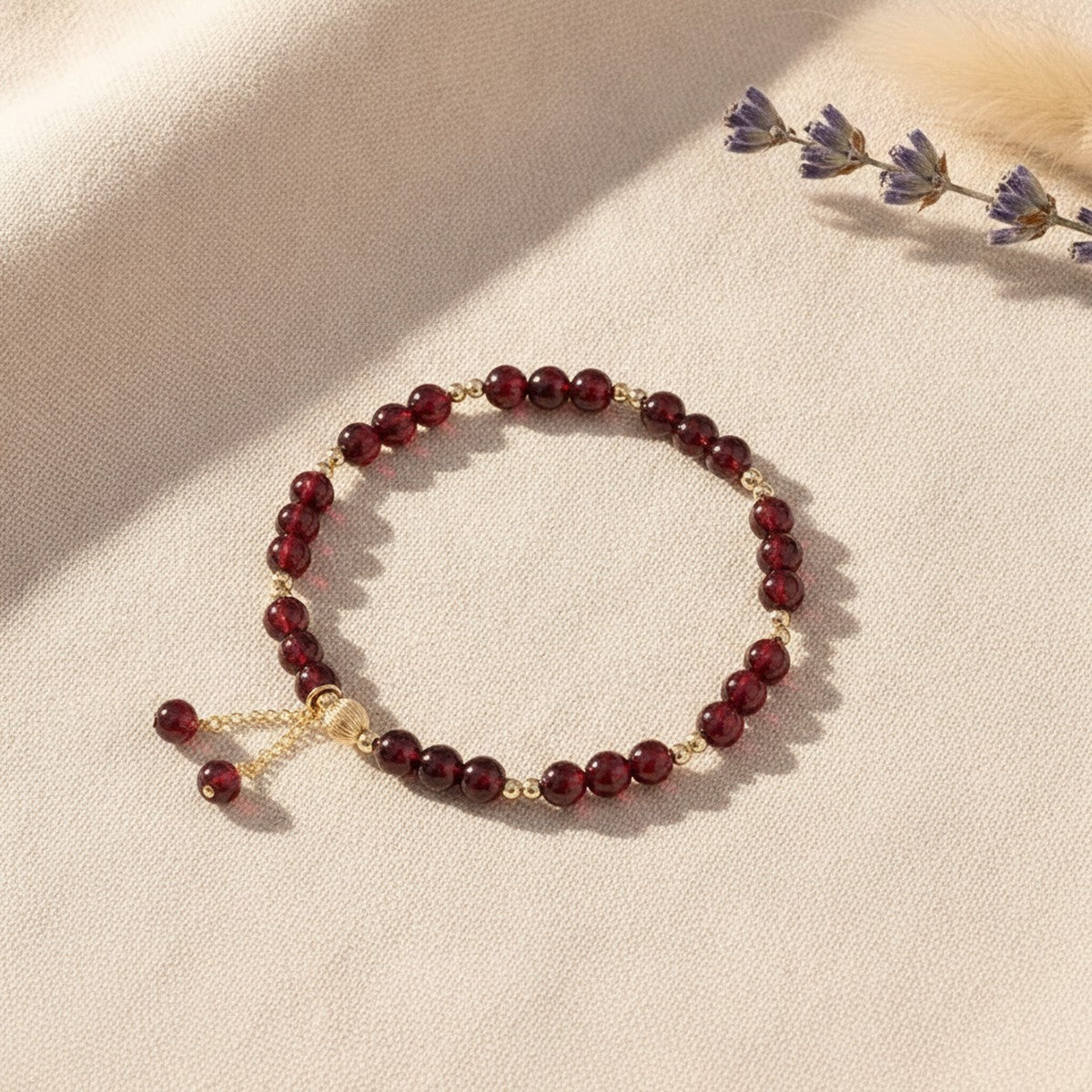 Bracelet Grenat Naturel
