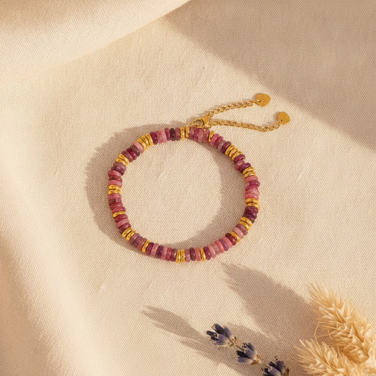 Bracelet Perles Heishi en Pierre Naturelle