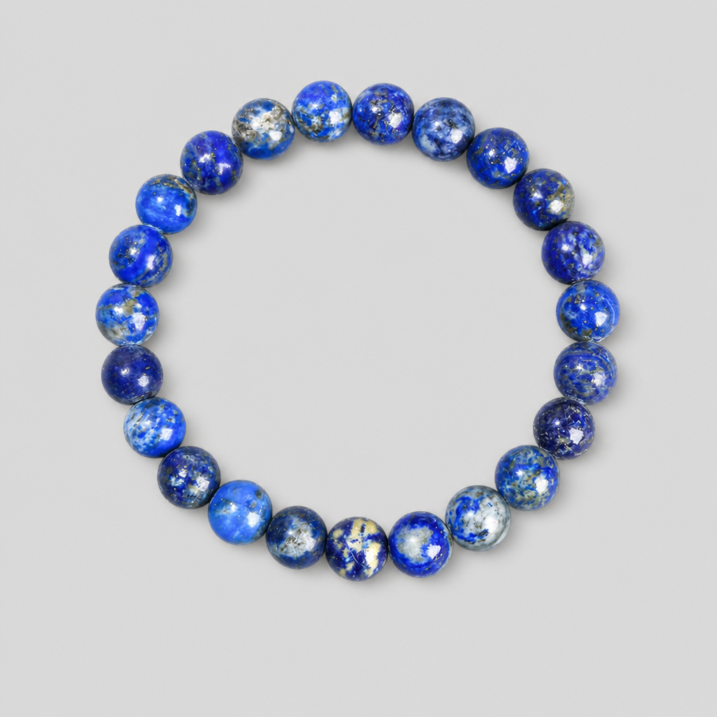 Bracelet en perles de lapis-lazuli naturel