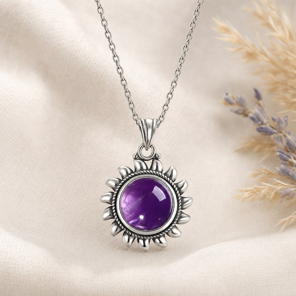 Collier Soleil Argent 925 Femme