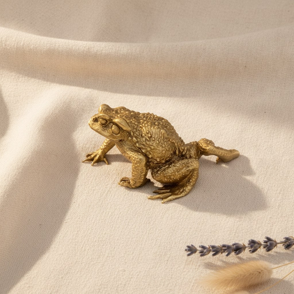 Crapaud de Fortune en Laiton