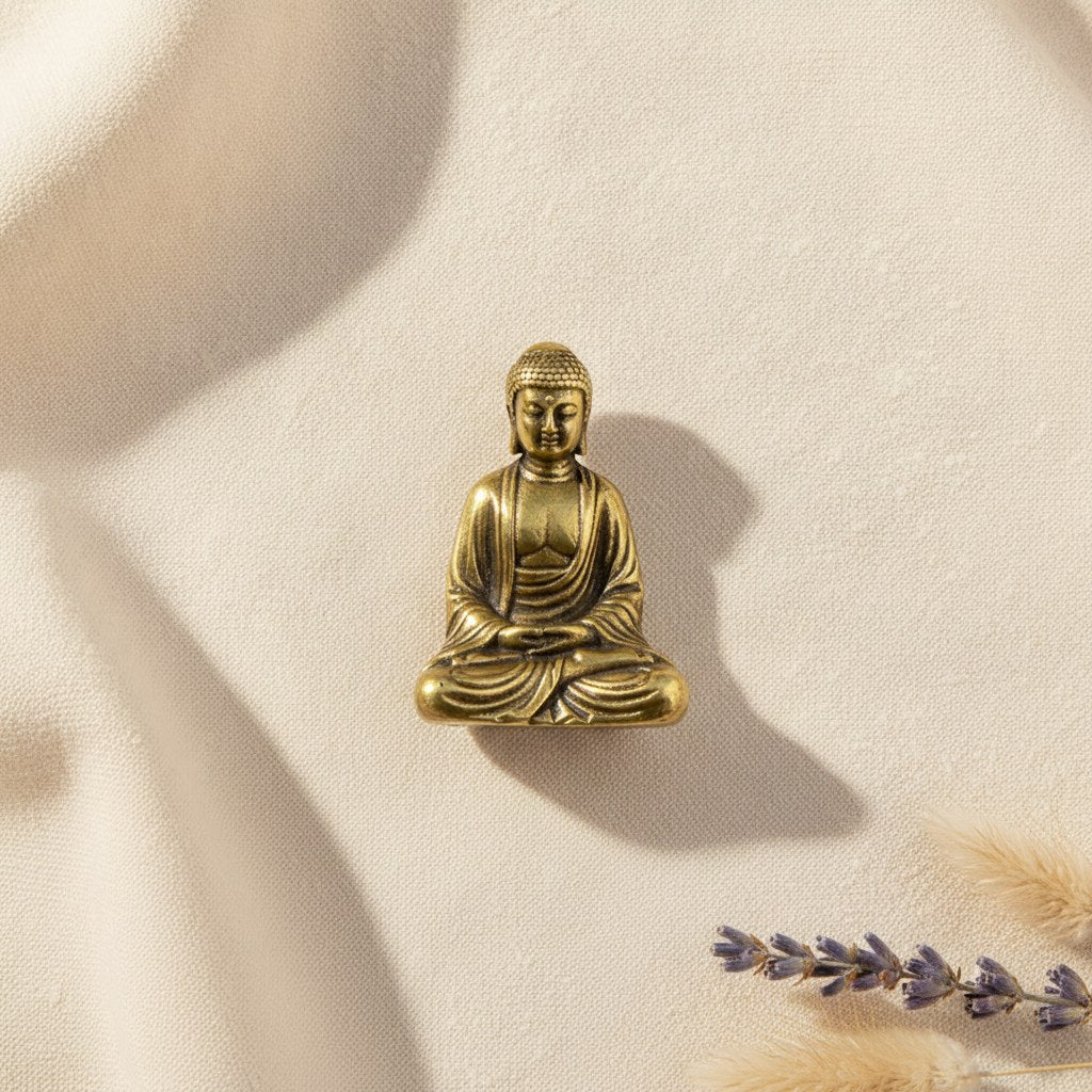 Mini Statue Bouddha en Laiton
