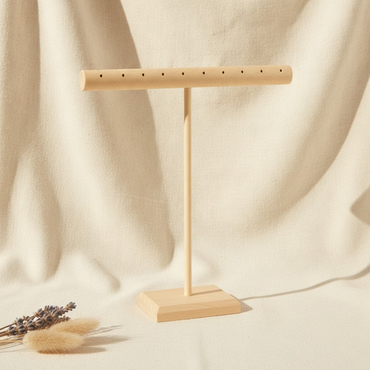 Présentoir à Bracelets en Bois Naturel